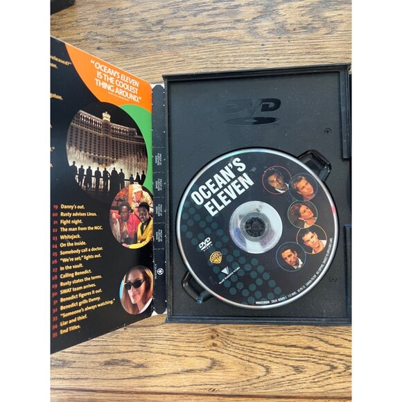 Oceans Eleven DVD 2001 Widescreen Thriller George Clooney Brad Pitt Pre-Owned - Picture 4 of 6